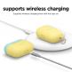 Elago Duo Hang Silicone Case - силиконов калъф с карабинер за Apple Airpods Pro (жълт-син) 4
