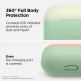 Elago Duo Silicone Case - силиконов калъф за Apple Airpods Pro (зелен-бял) 3