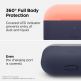 Elago Duo Silicone Case - силиконов калъф за Apple Airpods Pro (тъмносин-оранжев) 3