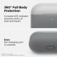 Elago Duo Silicone Case - силиконов калъф за Apple Airpods Pro (сив-светлосив) 3