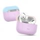 Elago Duo Silicone Case - силиконов калъф за Apple Airpods Pro (лилав-розов) 1