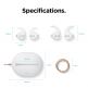 Elago Airpods Hook Cover with Carrying Pouch Case - силиконов калъф с карабинер и силиконови накрайници за Apple Airpods и Apple Airpods 2 (бял-фосфор) 9