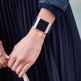 Fitbit Ionic Accessory Band Perforated Leather Large - кожена (естествена кожа) каишка за Fitbit Ionic (тъмносин)  5