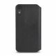 Moshi Overture Case - кожен/текстилен калъф, тип портфейл и поставка за iPhone XR (черен) 3