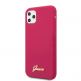 Guess Hard Silicone Case - силиконов (TPU) калъф за iPhone 11 Pro Max (червен) 1
