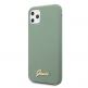 Guess Hard Silicone Case - силиконов (TPU) калъф за iPhone 11 Pro (зелен) 1