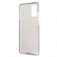 Guess Glitter 4G Circle Logo Case - дизайнерски кейс с висока защита за Samsung Galaxy S20 Plus (розов) 3