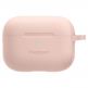 Spigen Airpods Pro Silicone Fit Case - силиконов калъф с карабинер за Apple Airpods Pro (розов) 1