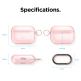 Elago Airpods Pro TPU Hang Case - силиконов калъф с карабинер за Apple Airpods Pro (светлорозов) 6