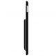 Macally Stand Pen Case - полиуретанов калъф и поставка с отделение за Apple Pencil за iPad 7 (2019) (черен) 3