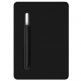 Macally Stand Pen Case - полиуретанов калъф и поставка с отделение за Apple Pencil за iPad 7 (2019) (черен) 10