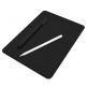 Macally Stand Pen Case - полиуретанов калъф и поставка с отделение за Apple Pencil за iPad 7 (2019) (черен) 11