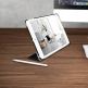 Macally Stand Pen Case - полиуретанов калъф и поставка с отделение за Apple Pencil за iPad 7 (2019) (черен) 12