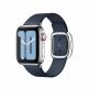 Apple Modern Buckle Band Small - оригинална кожена каишка за Apple Watch 38мм, 40мм (тъмносин) 2