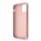 Guess Saffiano 4G Circle Logo Leather Hard Case - дизайнерски кожен кейс за iPhone 11 (розов) 3