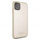 Guess Iridescent Leather Hard Case - дизайнерски кожен кейс за iPhone 11 Pro Max (златист) 4
