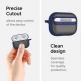 Spigen Ciel Color Fit Case - хибриден удароустойчив кейс с карабинер за Apple Airpods Pro (тъмносин) 3