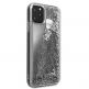 Guess Glitter Hard Case - дизайнерски кейс с висока защита за iPhone 11 Pro Max (сребрист) 5