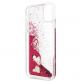Guess Glitter Hard Case - дизайнерски кейс с висока защита за iPhone 11 Pro Max (червен) 3
