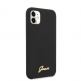 Guess Hard Silicone Case - силиконов (TPU) калъф за iPhone 11 (черен) 1