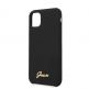 Guess Hard Silicone Case - силиконов (TPU) калъф за iPhone 11 Pro (черен) 1