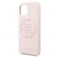 Guess 4G Tone on Tone Silicone Hard Case - силиконов (TPU) калъф за iPhone 11 Pro (розов) 2