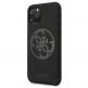 Guess 4G Tone on Tone Silicone Hard Case - силиконов (TPU) калъф за iPhone 11 Pro (черен) 1