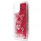 Guess Glitter Hard Case - дизайнерски кейс с висока защита за iPhone 11 Pro (червен) 2