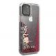 Guess Glitter Hard Case - дизайнерски кейс с висока защита за iPhone 11 Pro (червен) 5