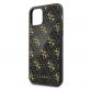 Guess 4G Double Layer Glitter Case - дизайнерски кейс с висока защита за iPhone 11 Pro (черен) 2