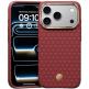 Удароустойчив кевларен кейс с MagSafe за iPhone 18 Pro, iPhone 17 Pro - Benks Magnetic ArmorGrid Kevlar Case Metal Frame Case 600D (червен)