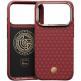 Удароустойчив кевларен кейс с MagSafe за iPhone 18 Pro, iPhone 17 Pro - Benks Magnetic ArmorGrid Kevlar Case Metal Frame Case 600D (червен) 1