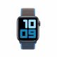 Apple Surf Blue Sport Loop - оригинална текстилна каишка за Apple Watch 38мм, 40мм (кафяв-син) 2