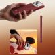 Удароустойчив кевларен кейс с MagSafe за iPhone 18 Pro, iPhone 17 Pro - Benks Magnetic Armor Pro Armor Grid Kevlar Metal Frame 600D Camera Control Button Case (red) 5