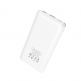Hoco J50 Surf Power Bank 10000mAh - външна батерия с USB изход и с технология за безжично зареждане (бял) 2
