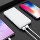 Hoco J48 Nimble Power Bank 10000mAh - външна батерия с 2 USB изхода за зареждане на мобилни устройства (бял) 4