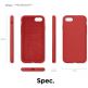 Elago Silicone Case - качествен силиконов (TPU) калъф за iPhone SE (2020), iPhone 8, iPhone 7 (червен) 7
