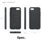 Elago Silicone Case - качествен силиконов (TPU) калъф за iPhone SE (2020), iPhone 8, iPhone 7 (тъмносив) 7