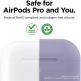 Elago Airpods Original Basic Silicone Case - силиконов калъф за Apple Airpods Pro (лилав-сив) 2