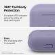Elago Airpods Original Basic Silicone Case - силиконов калъф за Apple Airpods Pro (лилав-сив) 3