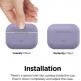 Elago Airpods Original Basic Silicone Case - силиконов калъф за Apple Airpods Pro (лилав-сив) 5
