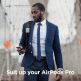 Elago AirPods Pro Suitcase - удароустойчив силиконов калъф с карабинер за Apple Airpods Pro (бял) 1