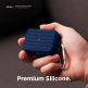 Elago AirPods Pro Suitcase - удароустойчив силиконов калъф с карабинер за Apple Airpods Pro (тъмносин) 8