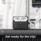 Elago AirPods Pro Suitcase - удароустойчив силиконов калъф с карабинер за Apple Airpods Pro (черен) 5