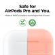 Elago Airpods Original Basic Silicone Case - силиконов калъф за Apple Airpods Pro (оранжев) 2