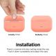 Elago Airpods Original Basic Silicone Case - силиконов калъф за Apple Airpods Pro (оранжев) 3