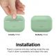 Elago Airpods Original Basic Silicone Case - силиконов калъф за Apple Airpods Pro (светлозелен) 4