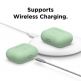 Elago Airpods Original Basic Silicone Case - силиконов калъф за Apple Airpods Pro (светлозелен) 5