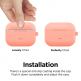 Elago Airpods Original Hang Silicone Case - силиконов калъф с карабинер за Apple Airpods Pro (оранжев) 4