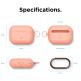 Elago Airpods Original Hang Silicone Case - силиконов калъф с карабинер за Apple Airpods Pro (оранжев) 6